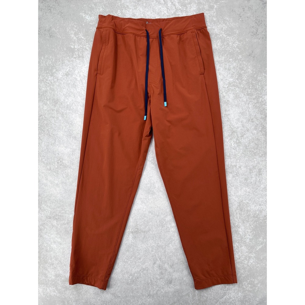 Cotopaxi Veza Adventure Pants Mens L Rust Orange Joggers Tapered Hiking Travel